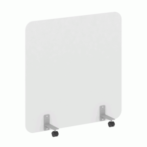 Перегородка на металлических опорах, на роликах