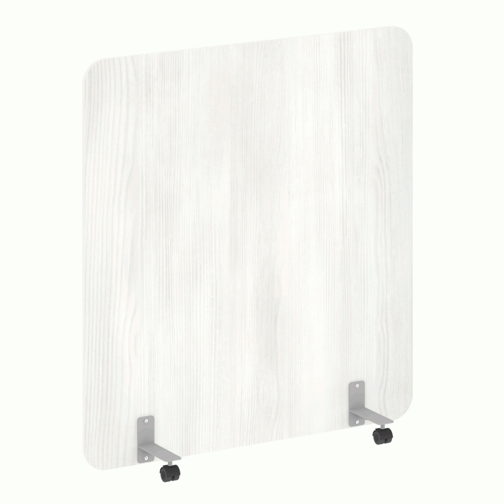 Перегородка на металлических опорах, на роликах