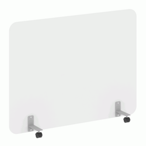 Перегородка на металлических опорах, на роликах