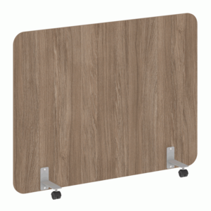 Перегородка на металлических опорах, на роликах