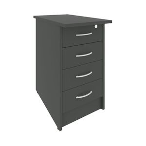 Тумба приставная с фолдингом (4 ящика, с замком)