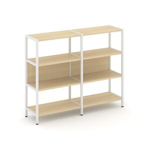 Двухсекционный стеллаж трехярусный