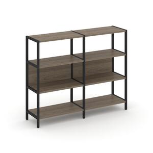 Двухсекционный стеллаж трехярусный