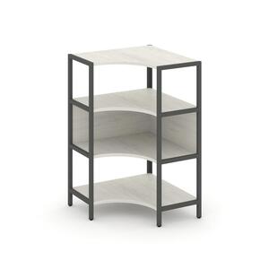 Односекционный угловой стеллаж трехярусный