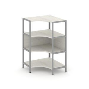 Односекционный угловой стеллаж трехярусный