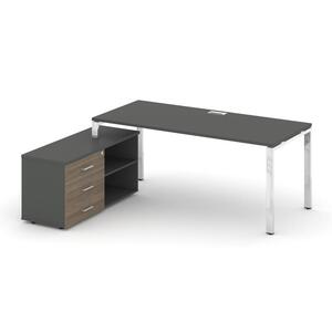 Style Project Direct Lux Стол письменный с греденцией левой