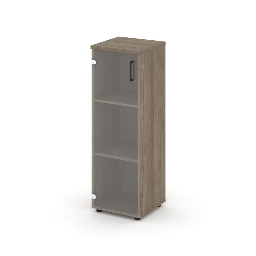 Шкаф средний узкий левый (1 средний фасад стекло прозрачное)