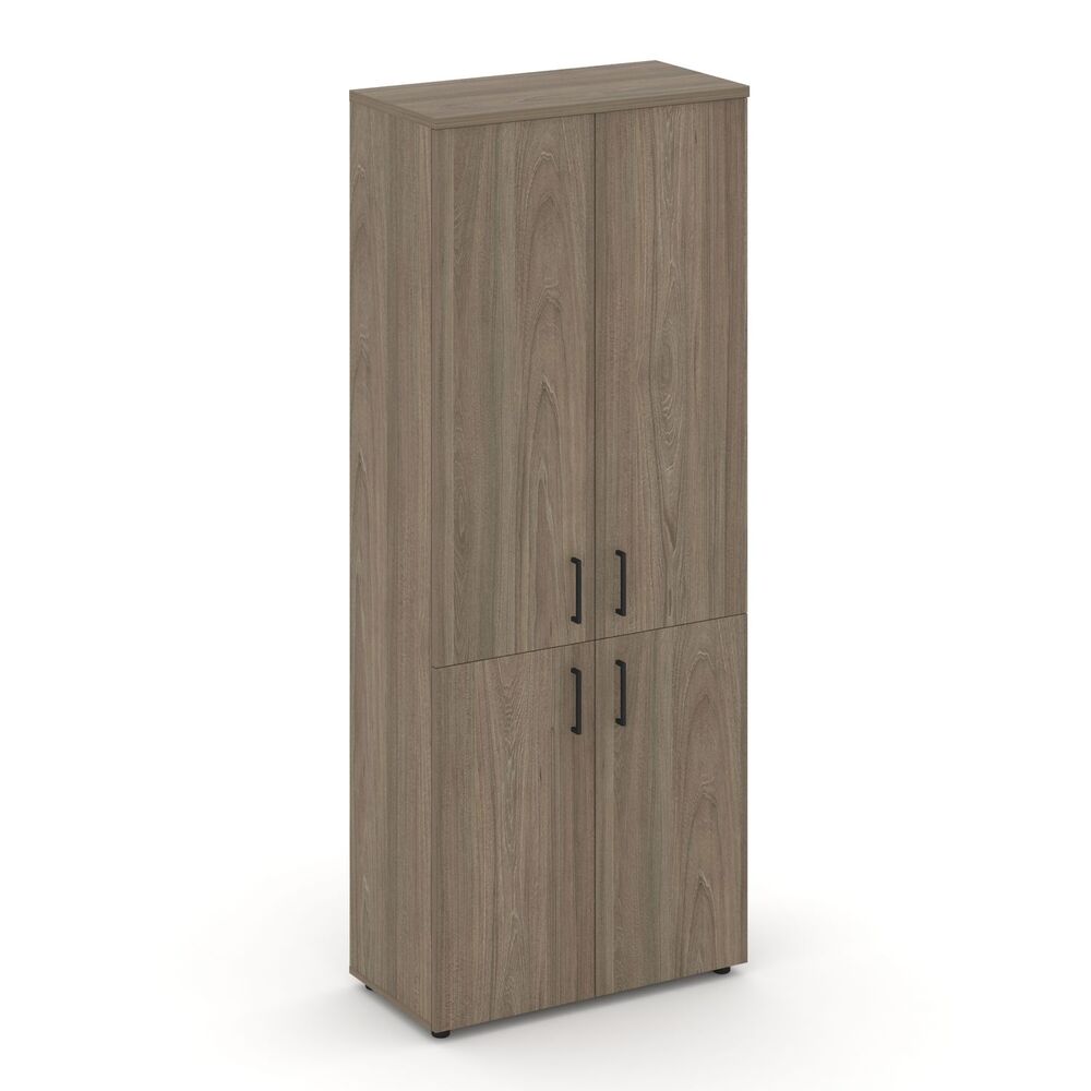 Шкаф высокий широкий (2 низких фасада ЛДСП + 2 средних фасада ЛДСП)