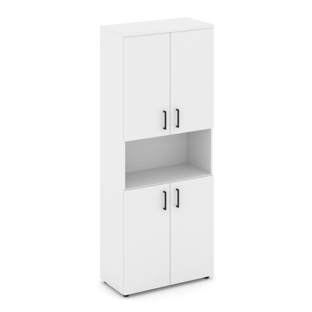 Шкаф высокий широкий (4 низких фасада ЛДСП)