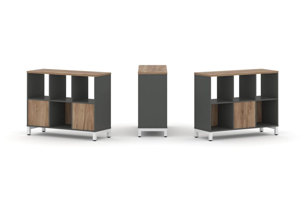 Набор стеллажа двухстороннего, 2 яруса