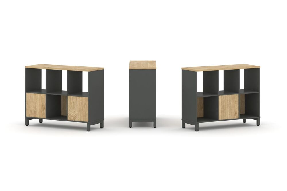 Набор стеллажа двухстороннего, 2 яруса