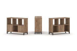 Набор стеллажа двухстороннего, 2 яруса