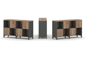 Набор стеллажа двухстороннего, 2 яруса