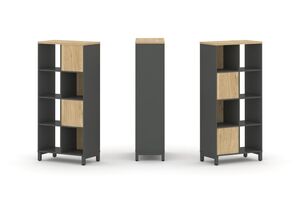 Набор стеллажа двухстороннего, 4 яруса