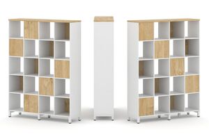 Набор стеллажа двухстороннего, 5 ярусов