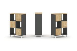 Набор стеллажа одностороннего, 3 яруса