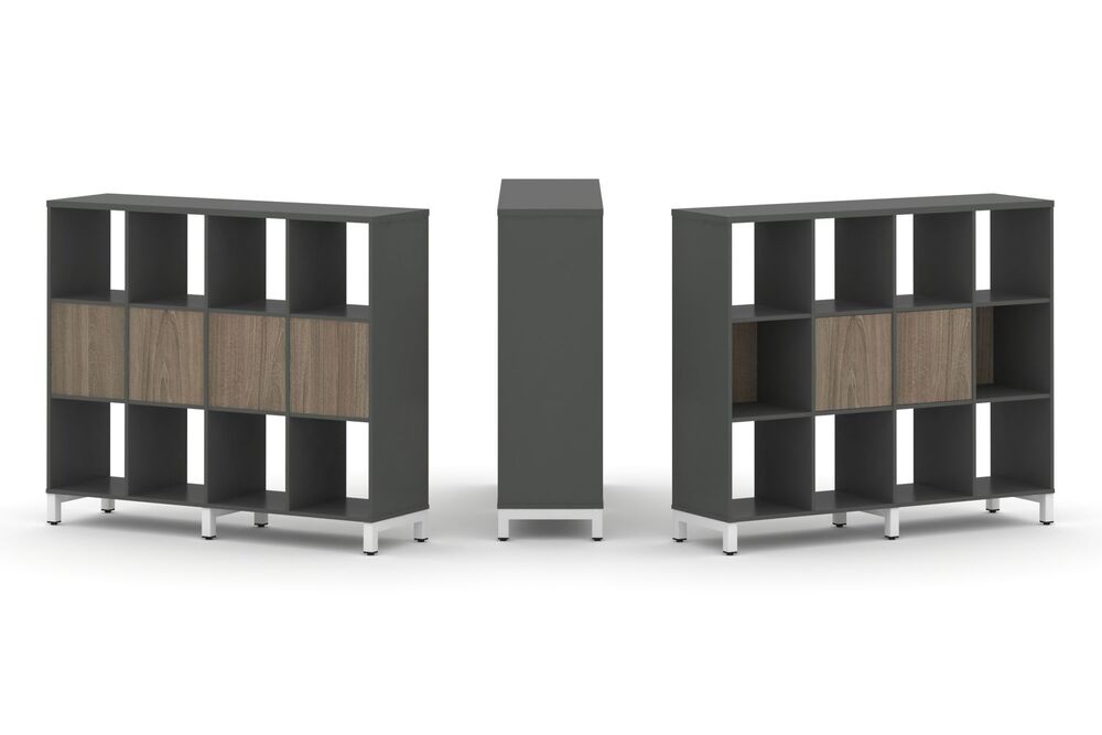 Набор стеллажа одностороннего, 3 яруса