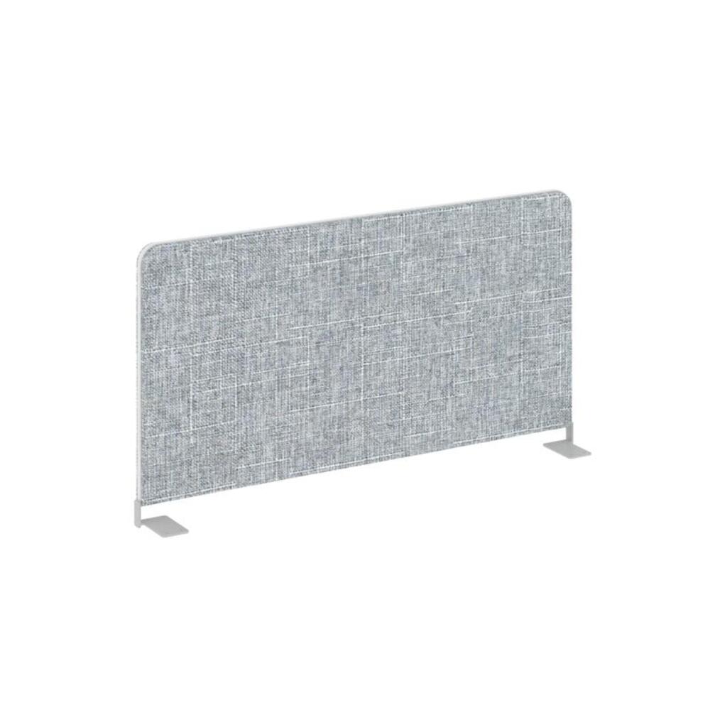 Настольный экран боковой (тканевый с алюминиевым кантом двойной)