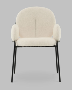 Стул с подлокотниками букле