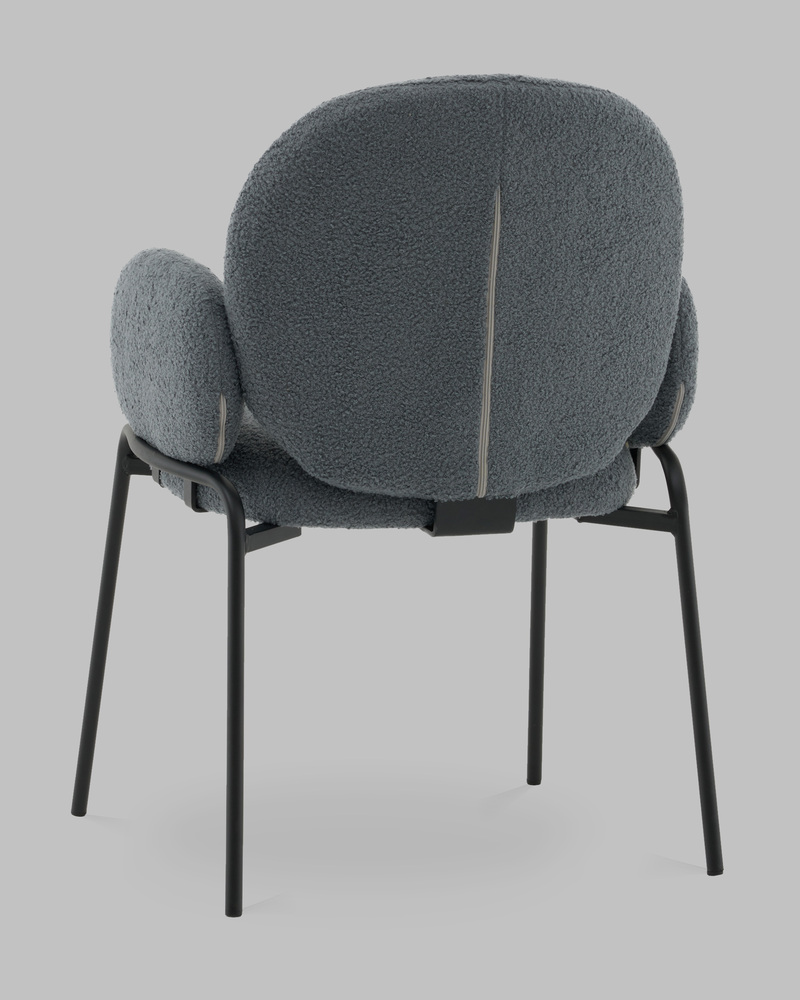 Стул с подлокотниками букле