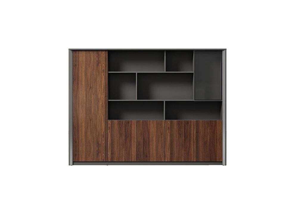 Шкаф для документов, с гардеробом (левый)