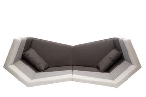 Модульный диван двухместный h.1380 с высокой спинкой