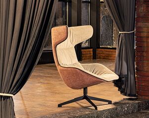 Кресло на поворотной крестовине, мягкое