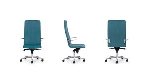 Кресло с высокой спинкой на крестовине