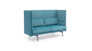 Диван двухместный c высокой спинкой