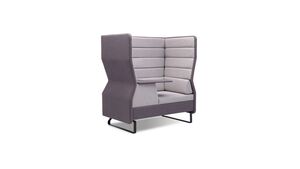 Кресло с высокой спинкой со столиком слева