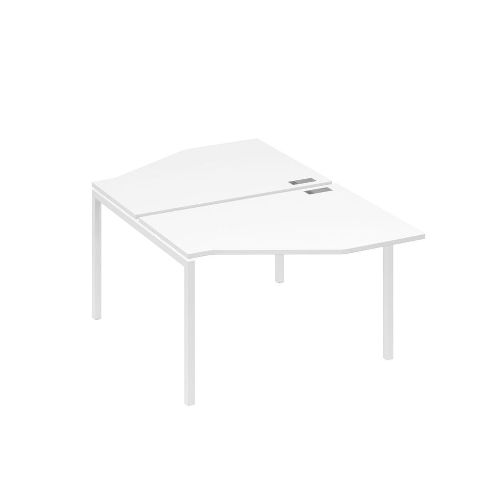 Рабочая станция каркас DUE (2х120) с эргономичными столами Техно