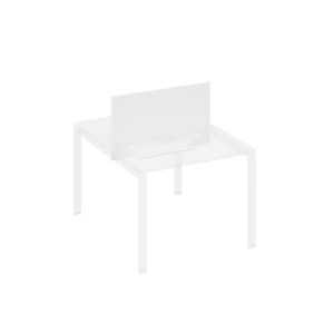 Экран настольный фронтальный для стола 100 с двумя кабель-каналами