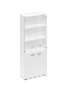 Шкаф для документов со стеклянными прозрачными дверьми