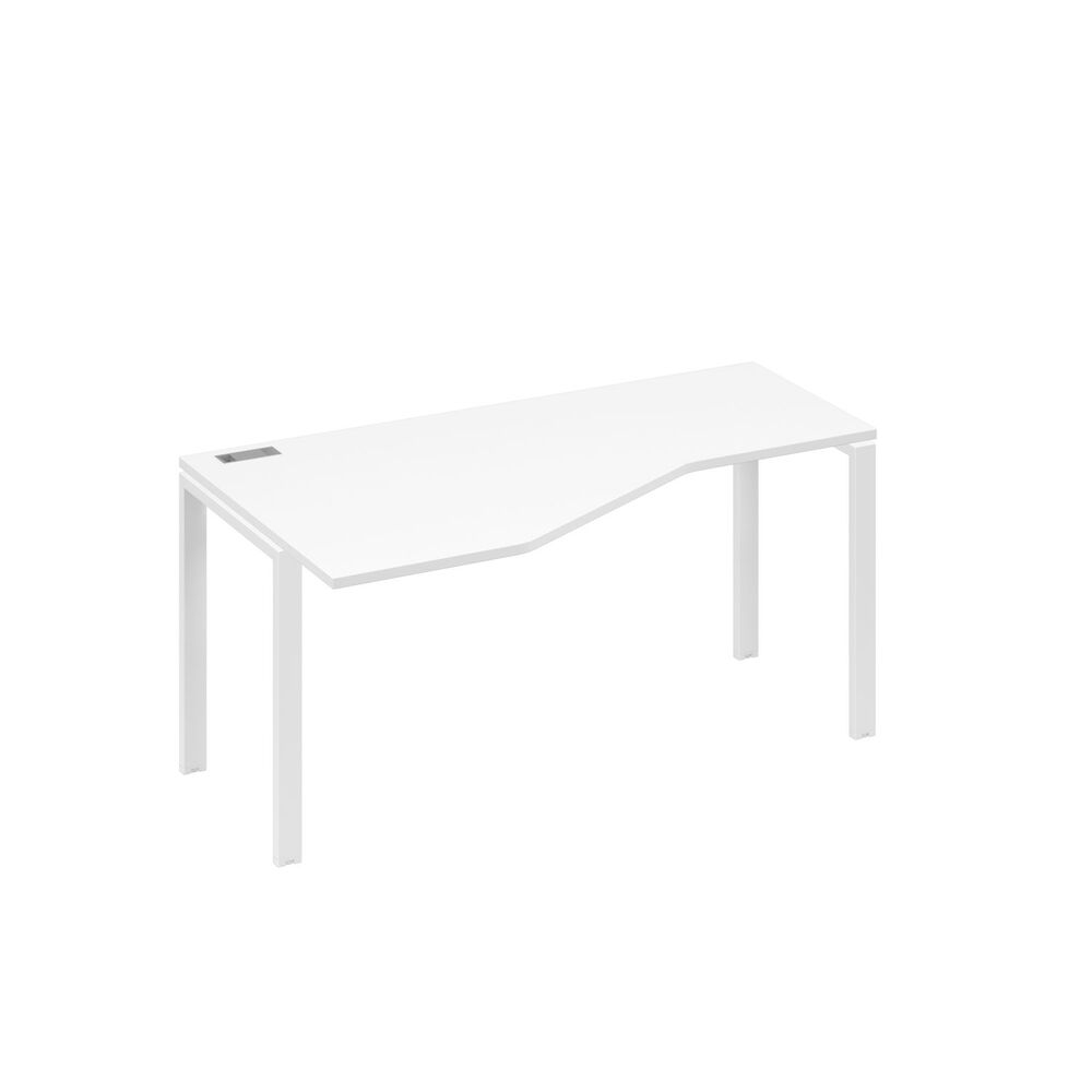 Стол эргономичный левый "Техно" на металлокаркасе UNO