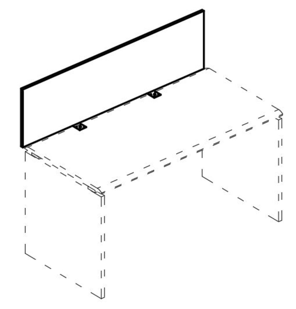 Экран настольный фронтальный ДСП для стола 115