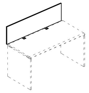 Экран настольный фронтальный ДСП для стола 115