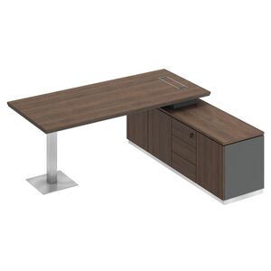 Стол на опорной тумбе для руководителя
