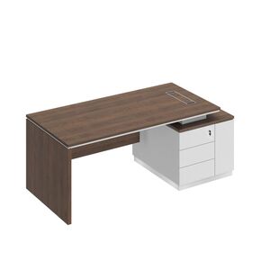 Стол руководителя (опора ДСП) на опорной тумбе