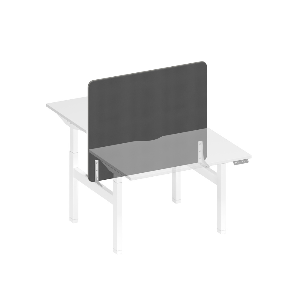 Экран настольный фронтальный тканевый с кабель-каналом