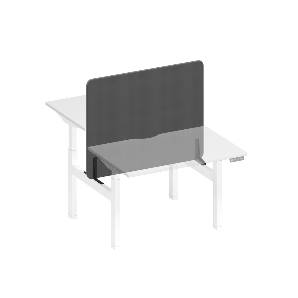 Экран настольный фронтальный тканевый с кабель-каналом