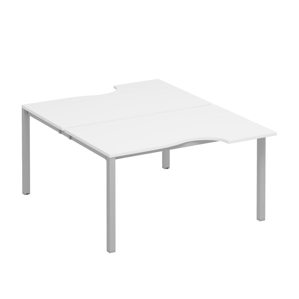 Рабочая станция со столами на каркасе КФ (2х140)