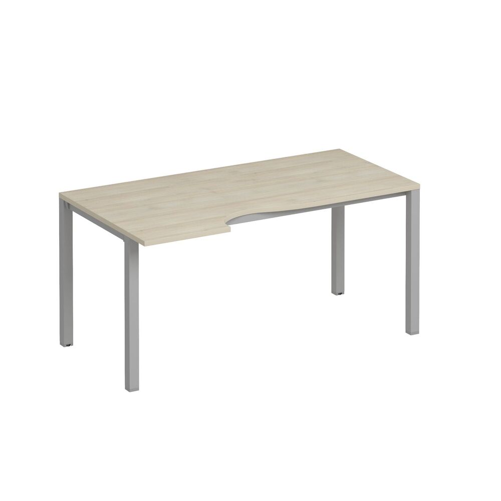 Стол эргономичный левый на металлокаркасе КФ