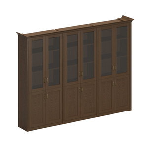 Шкаф комбинированный высокий (3 для документов со стеклянными дверями)