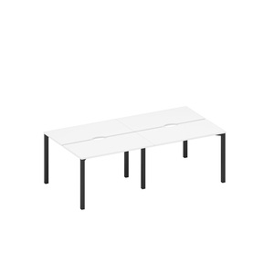 Рабочая станция на металлокаркасе, столешницы с вырезом (4*120)