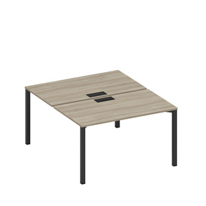 Рабочая станция на металлокаркасе, столешницы с заглушкой (2*140)