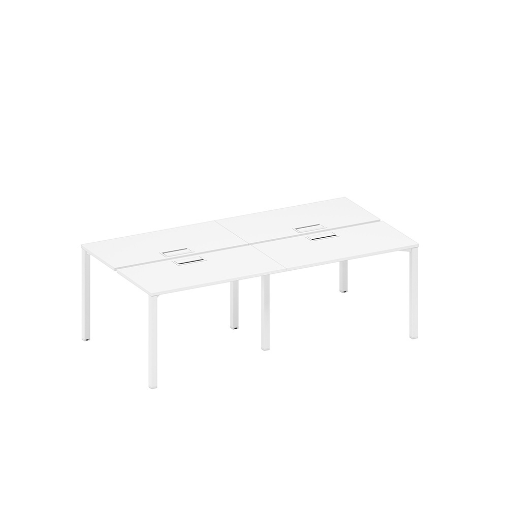 Рабочая станция на металлокаркасе, столешницы с заглушкой (4*120)