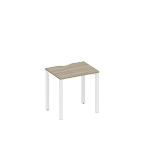 Стол письменный на металлокаркасе, столешница с вырезом