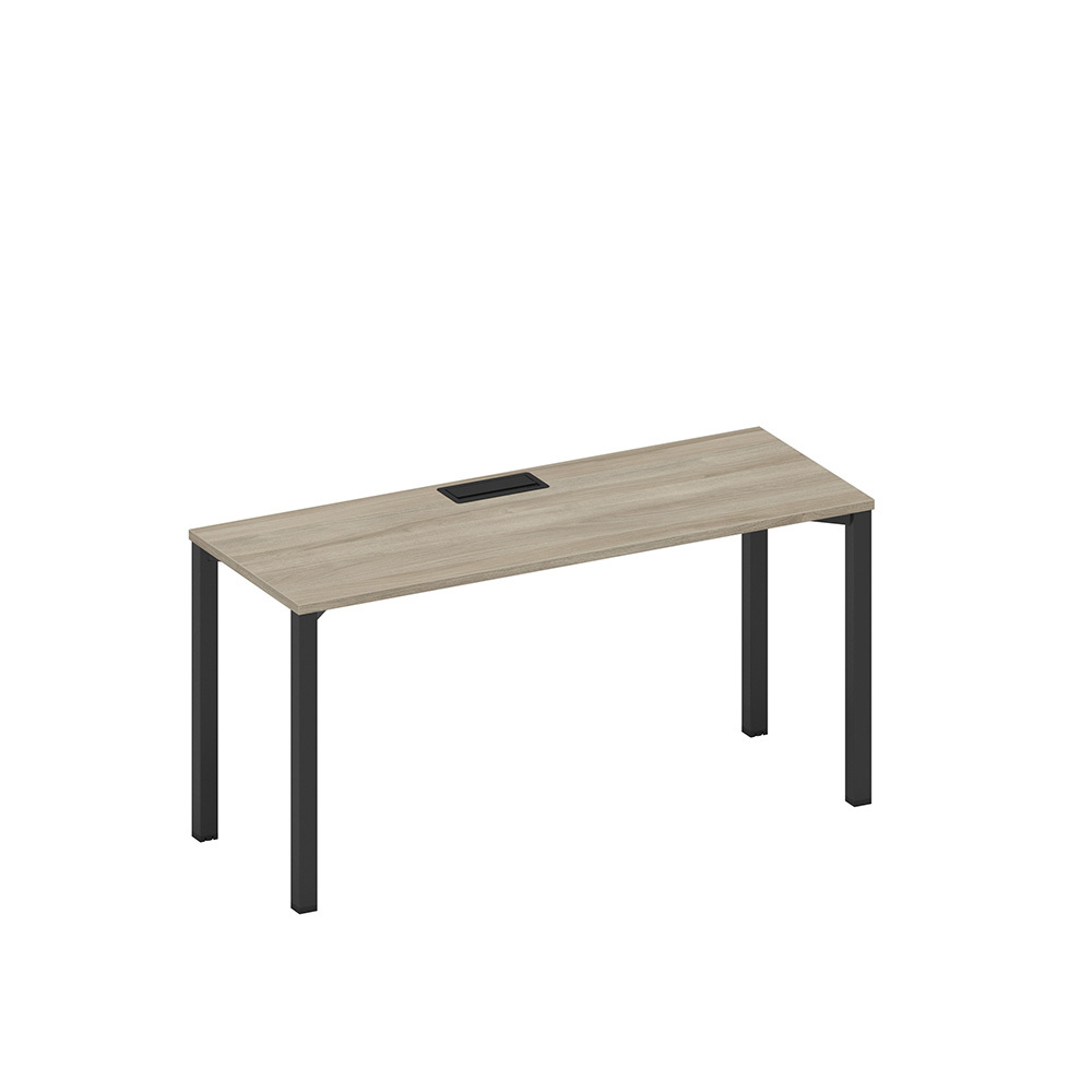 Стол письменный на металлокаркасе, столешница с заглушкой